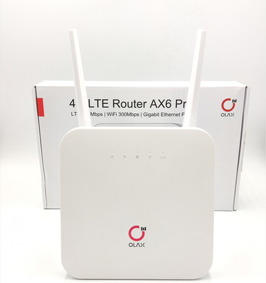 الصفحة الرئيسية Olax Ax6 Pro 300Mbps Cat4 4000mah Wireless 4G LTE CPE Wifi Router