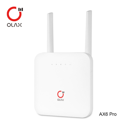 راوتر لاسلكي LTE 4G CPE صناعي بطاقة SIM يدعم مودم WAN / LAN 32 جهازًا OLAX AX6 PRO